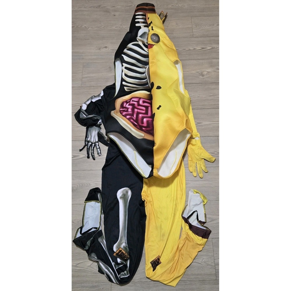 Fortnite Peely Bone Costume Spirit Halloween Adult Size Medium Rare Cosplay‎